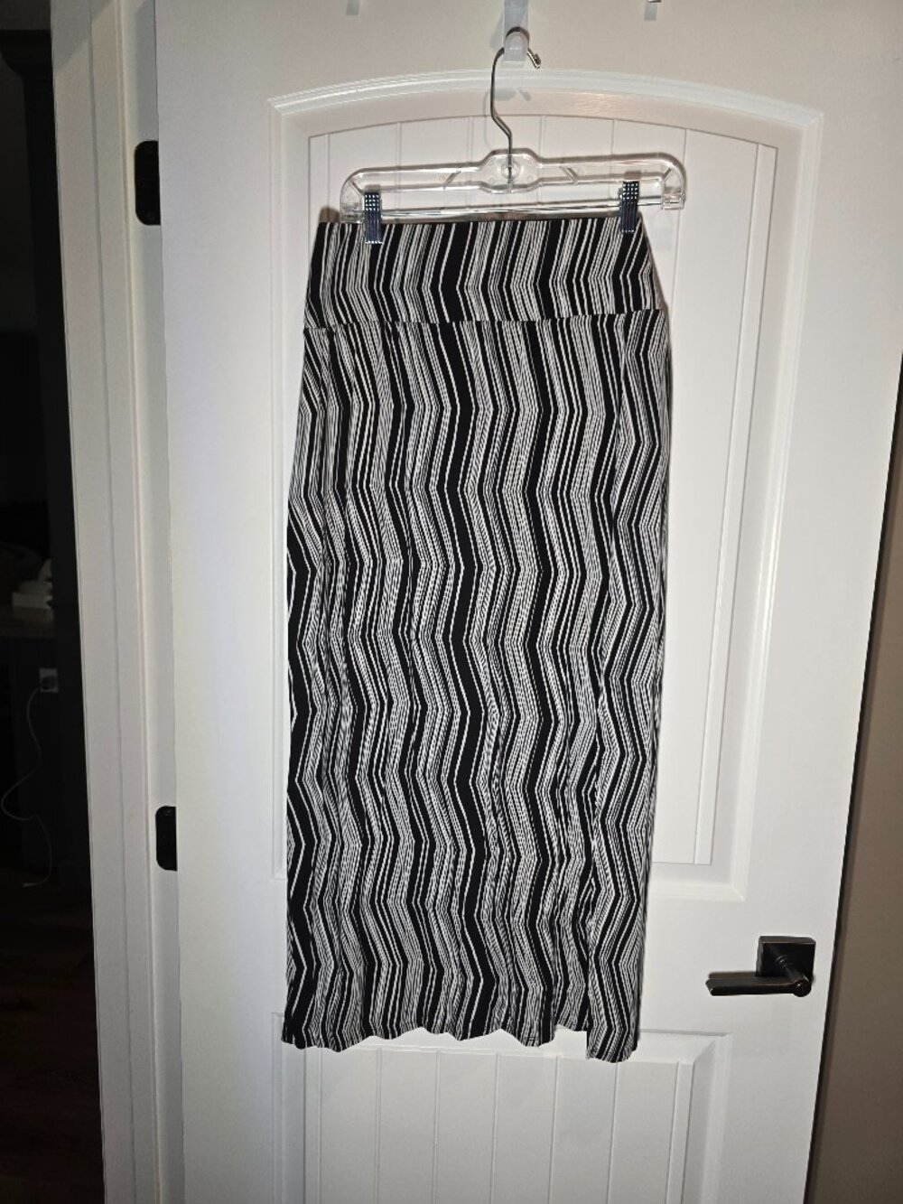Black and White Maxi Skirt